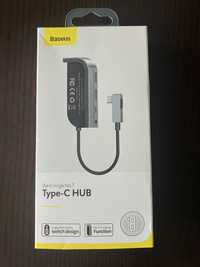 Baseus Hub USB C 6w1 USB, czytnik kart SD, HDMI, jack - tablet, laptop