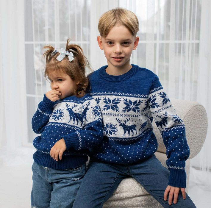 Family Look светри, Українська в’язка, образ для пари та дітей, Вовна