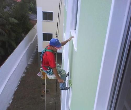 Pinturas profissionais em rapel
