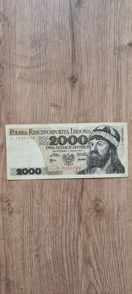 Banknot 2000 złotych PRL