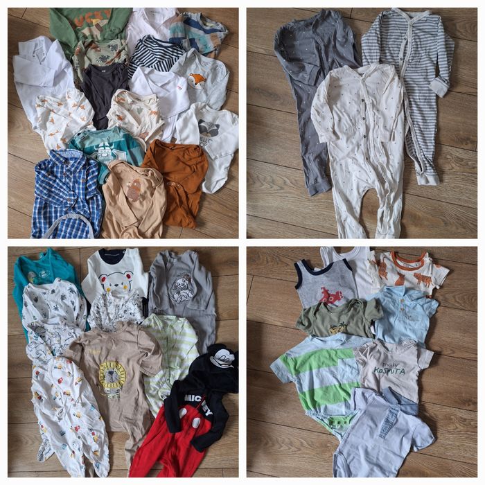 Paka ubranek dla chlopca 62-74