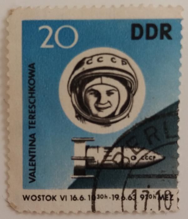 Znaczki pocztowe, NRD 1963, Kosmos