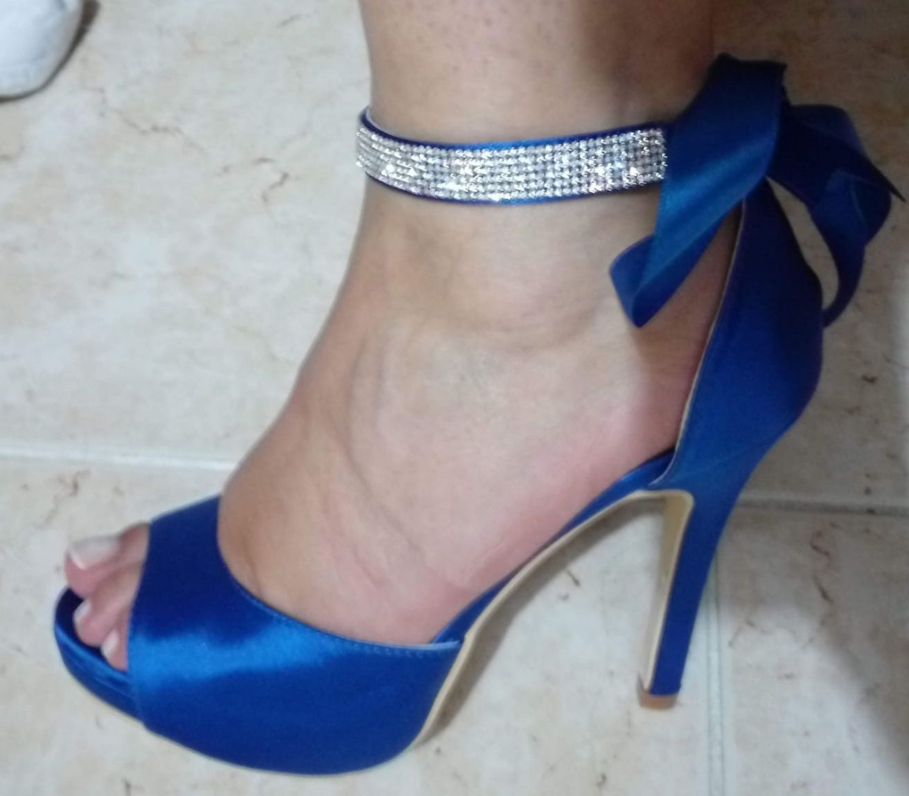 Sapatos cerimónia azul