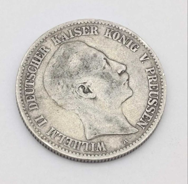 1896 Alemanha Deutsches Reich prata 2 marcos Prússia