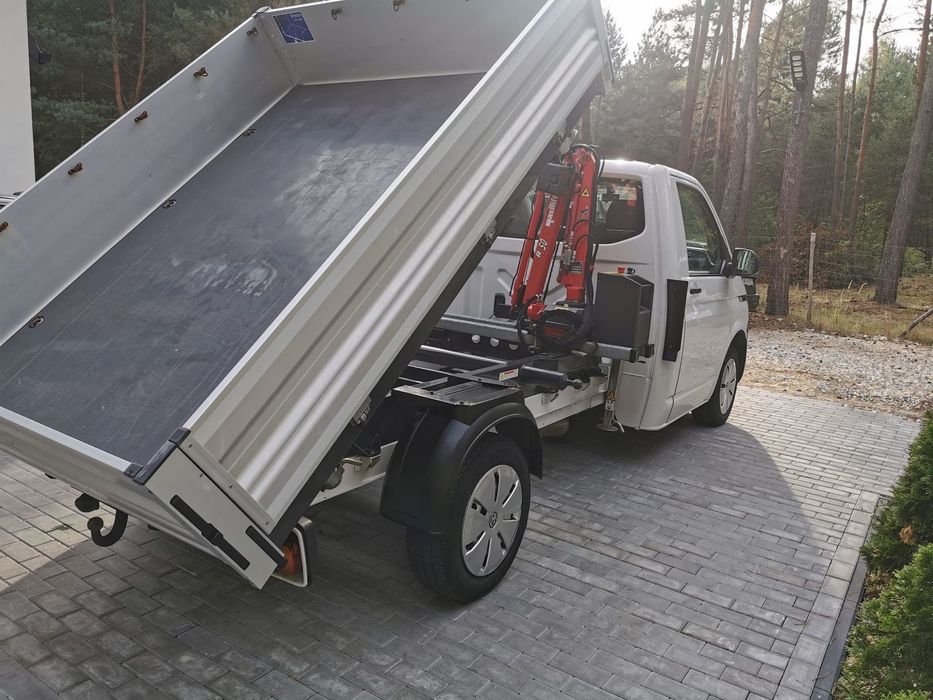 Volkswagen Transporter Wywrotka z HDS  Wywrotka 3-Strony z HDS 500 kg