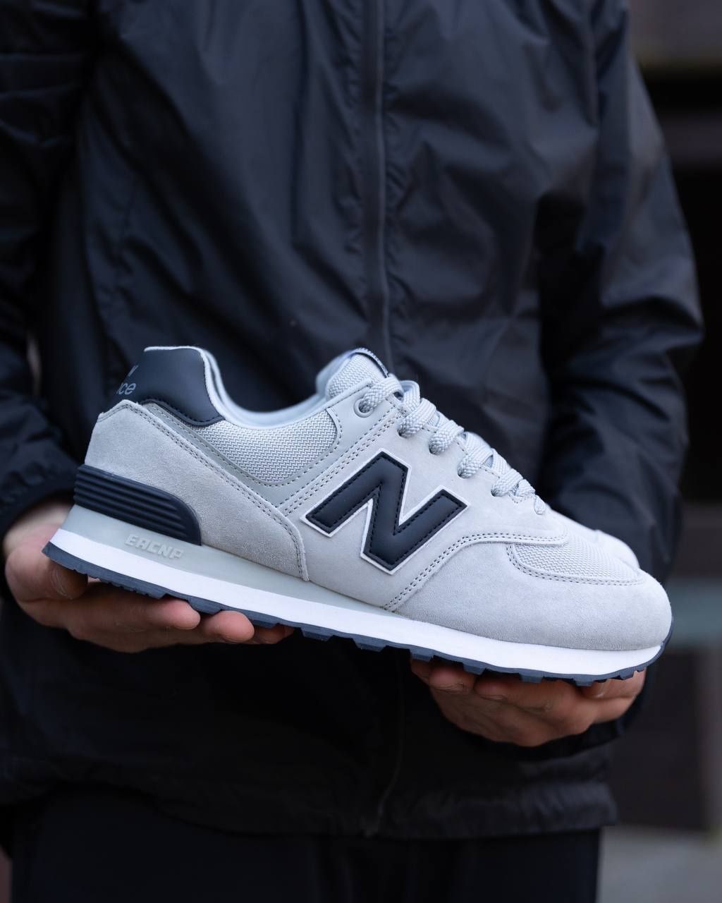 Чоловічі кросівки New Balance 574 Silver Black