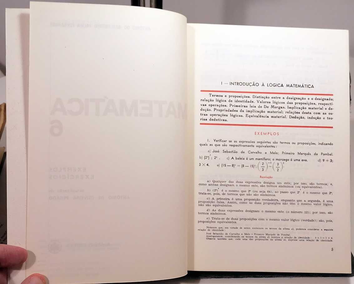 Matemática 6, de António do Nascimento Palma Fernandes