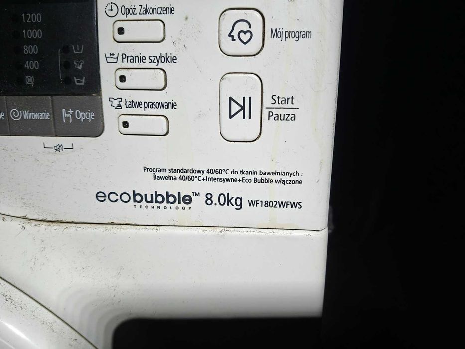 Silnik Samsung WF1802 WFWS uszkodzona na czesci - silnik , pompa