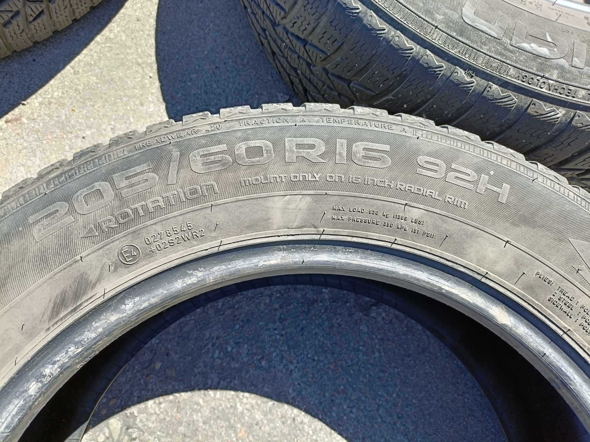 Opony nokian 205/60 R16 4 sztuki