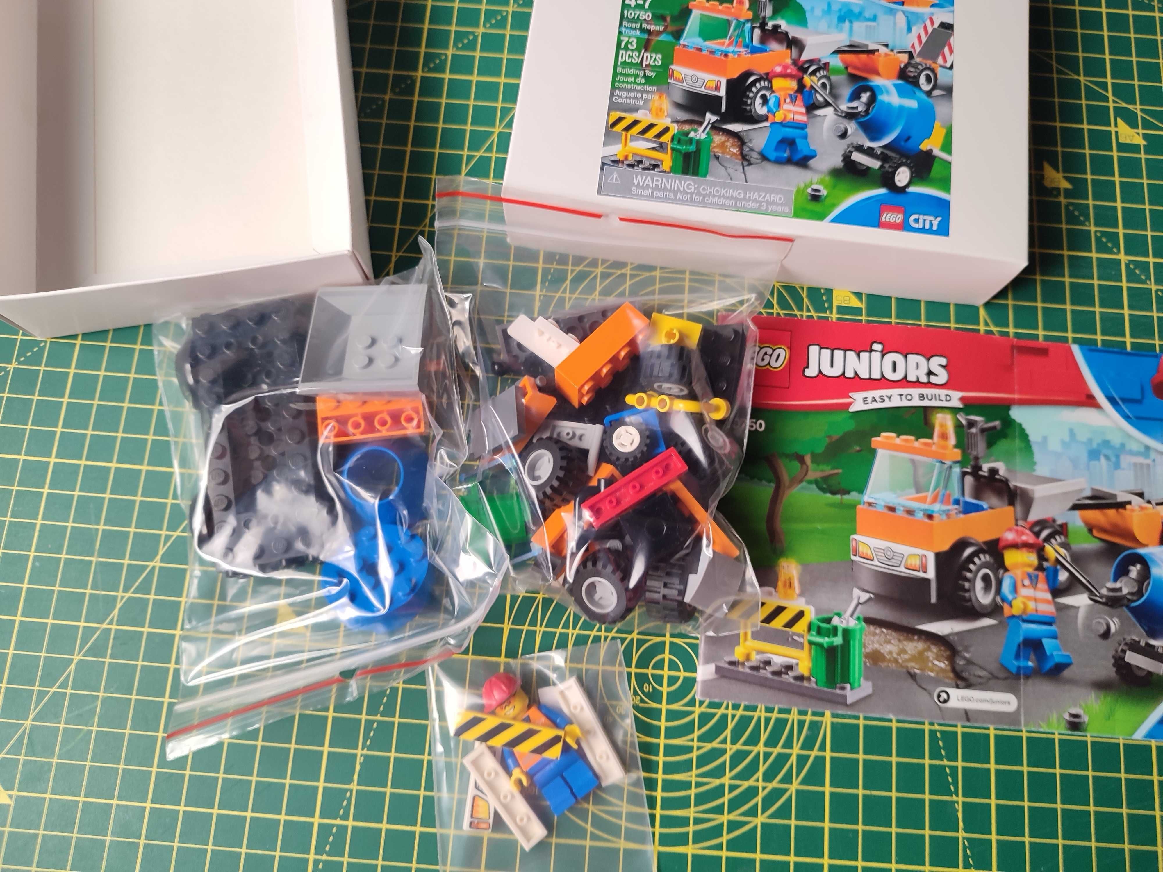 LEGO Juniors 10750 - Samochód robót drogowych - Komplet 100%
