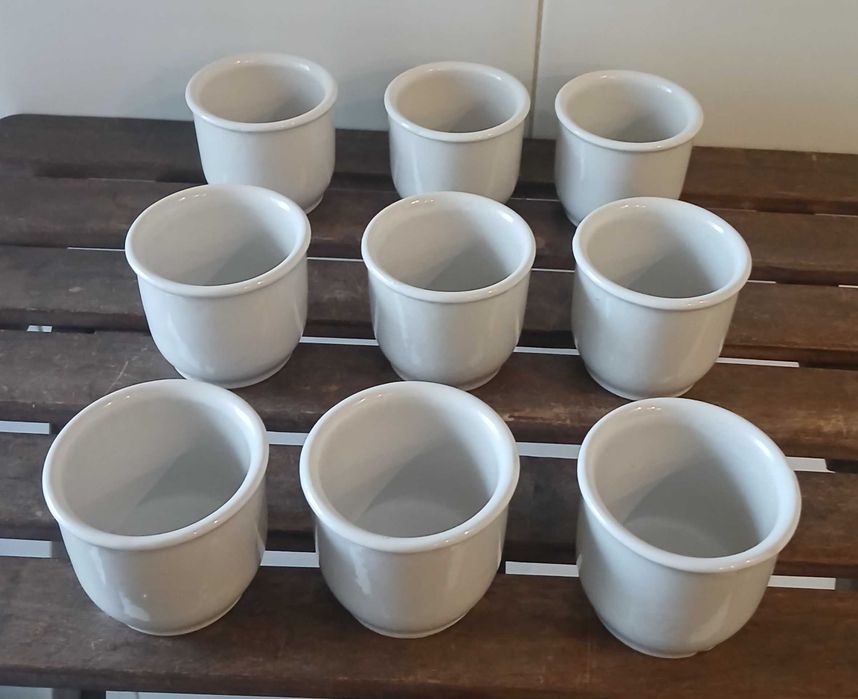9 Potes Novos em Cerâmica - 7cm altura