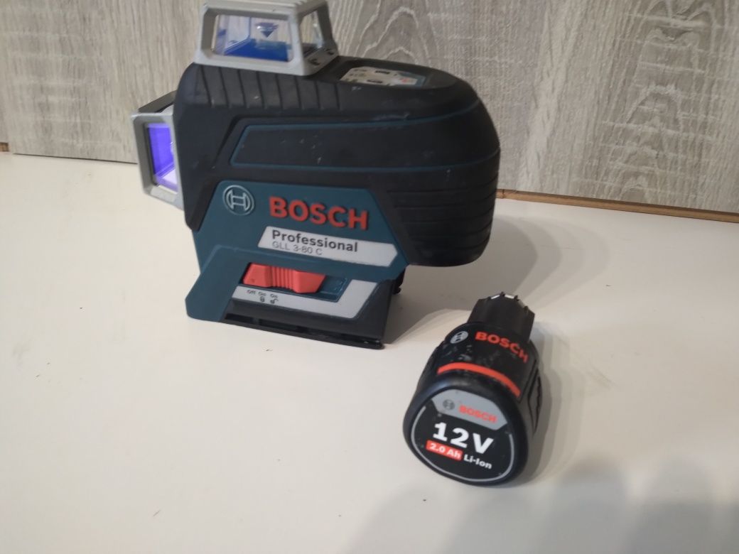 Bosch GLL 3-80 C laser krzyżowy 12v 2.0 ah