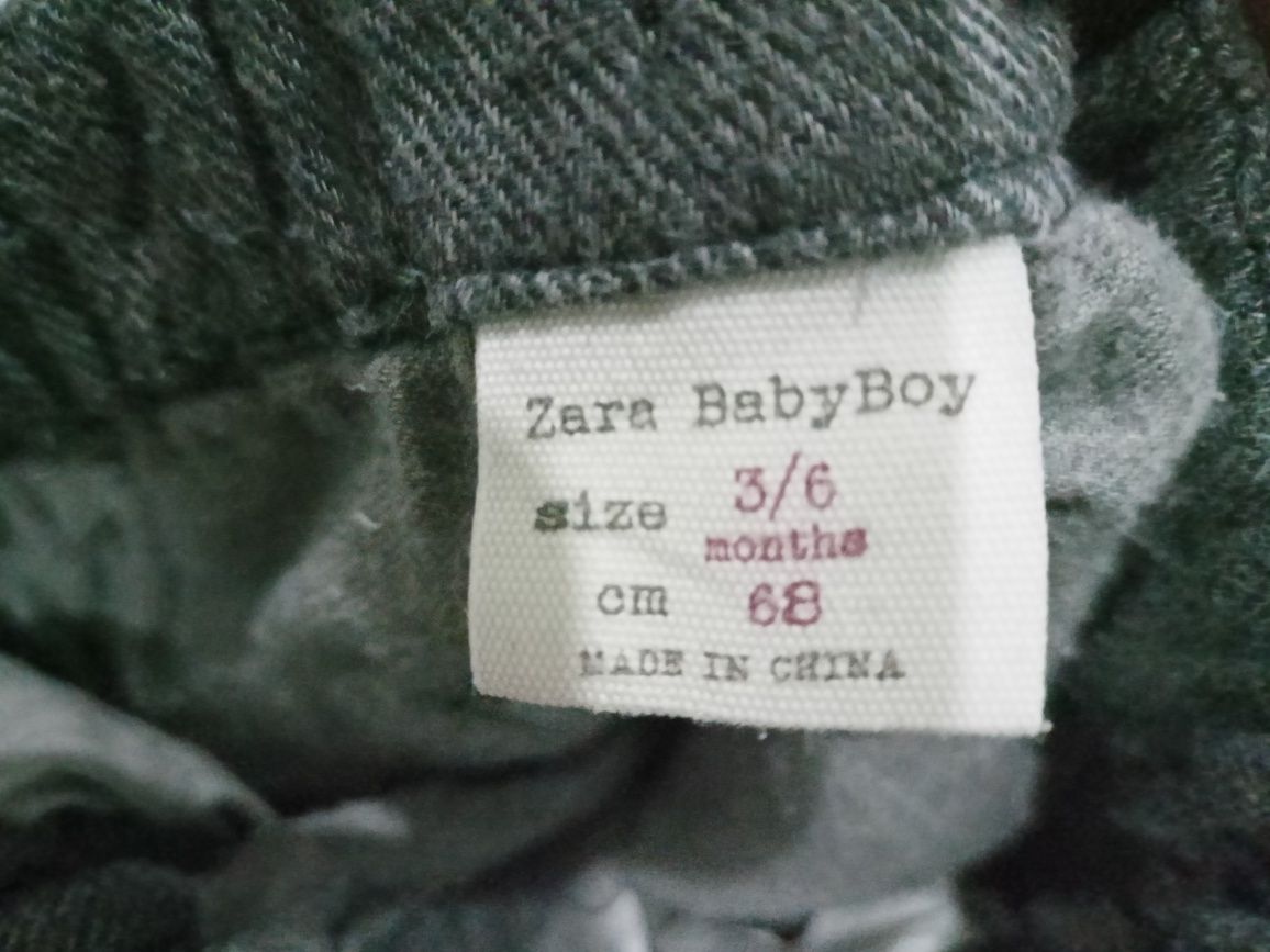 Spodnie Zara 68 ocieplane babyboy