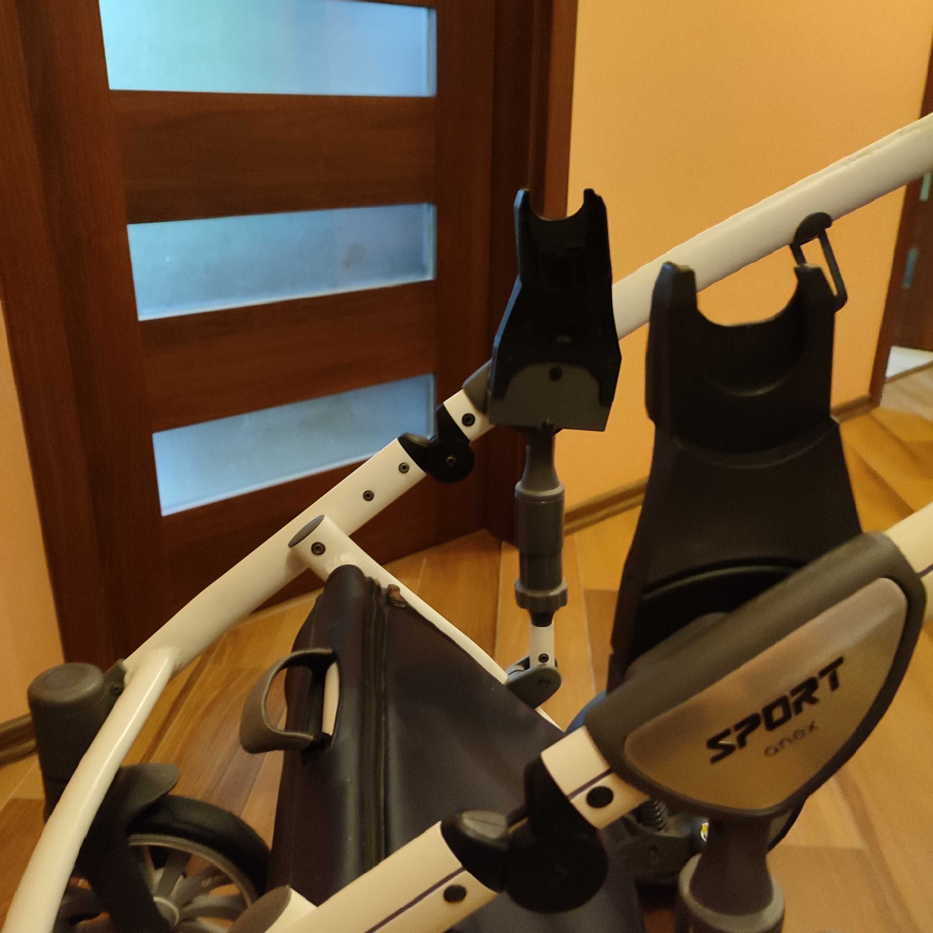 Wózek Anex Sport Gondola + Spacerówka + Adaptery + Dodatki