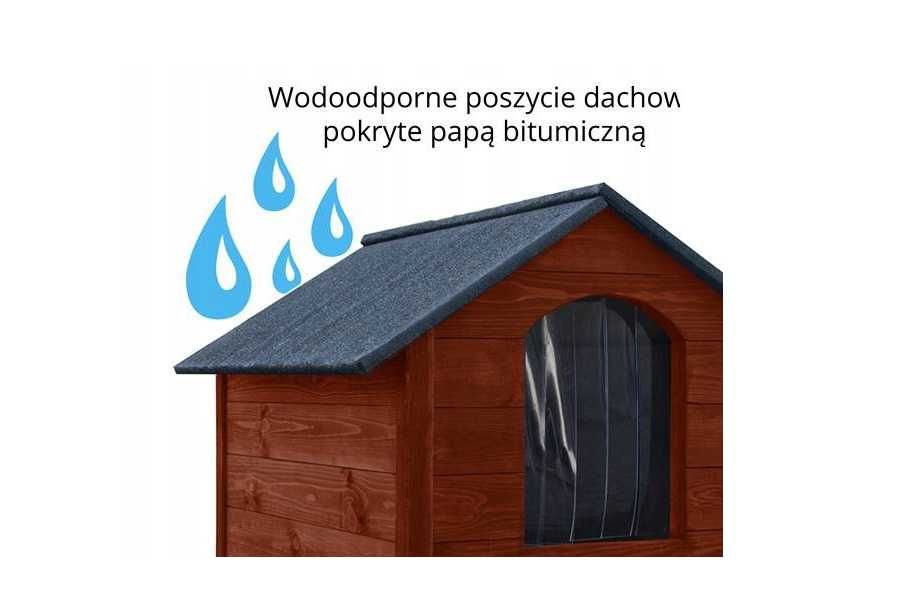 Nowoczesna Buda Dla Psa Drewniana Ocieplana XL Duża *WYPRZEDAŻ*