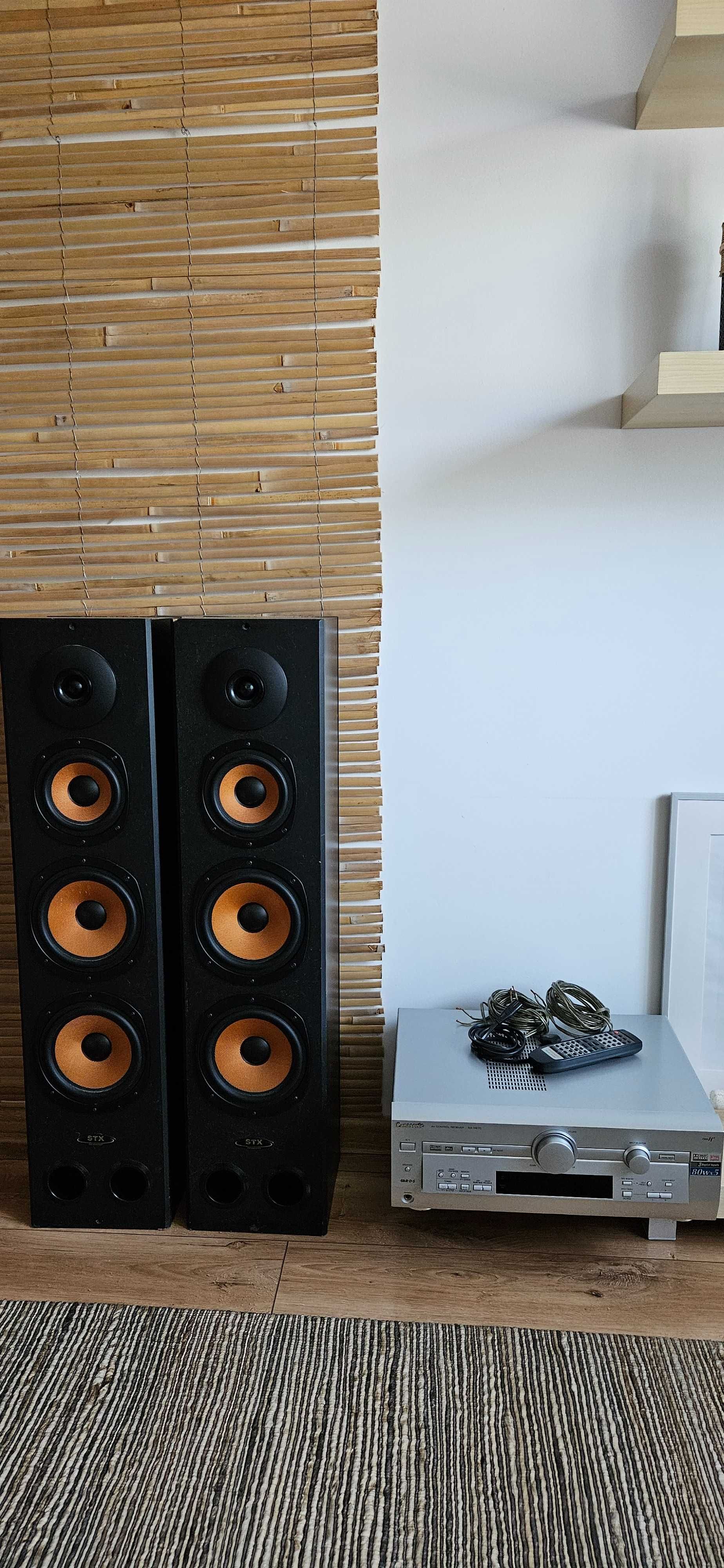 Aplituner Panasonic + kolumny STX