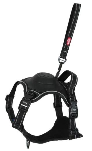 Szelki dla psa z wbudowaną smyczą automatyczną Zolux Easyride M czarne