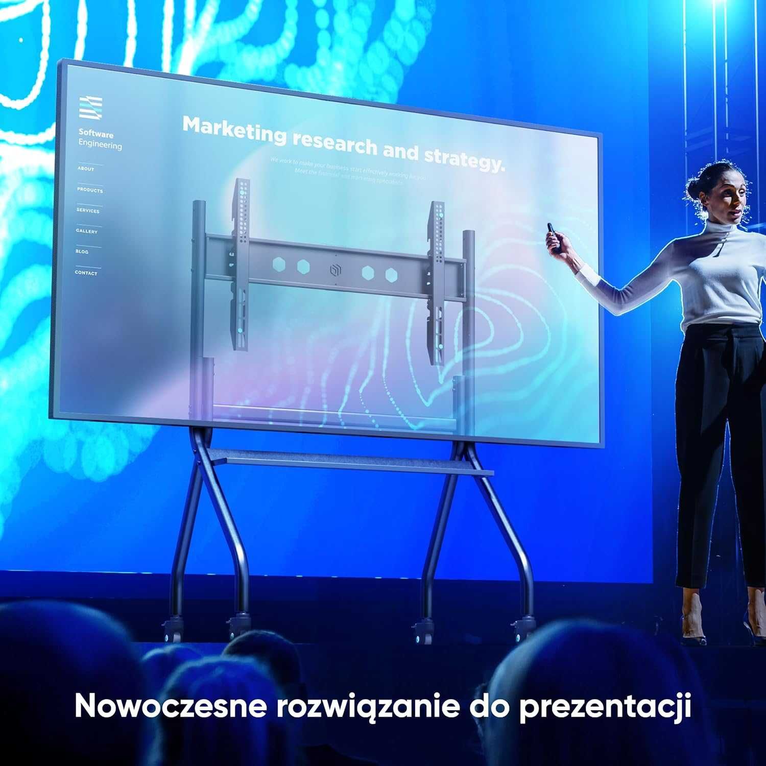 Nowy stół mobilny / stojak telewizyjny / uchwyt na TV / ONKRON !A1624!