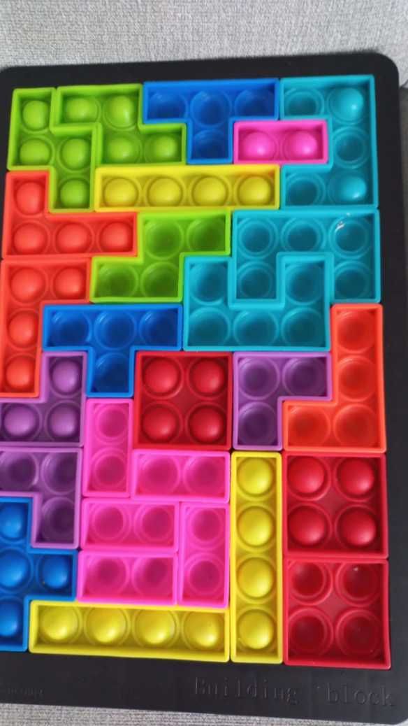 Układanka sensoryczna Tetris popit Zabawka Gra Logiczna dla Dzieci Dom