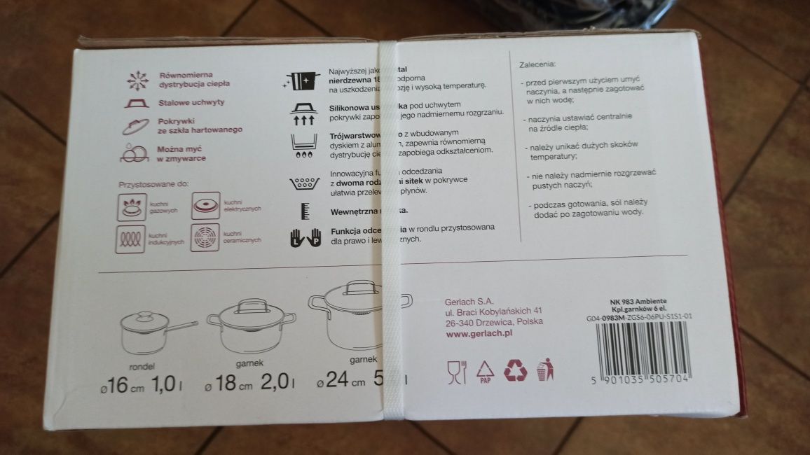 Komplet garnków gerlach