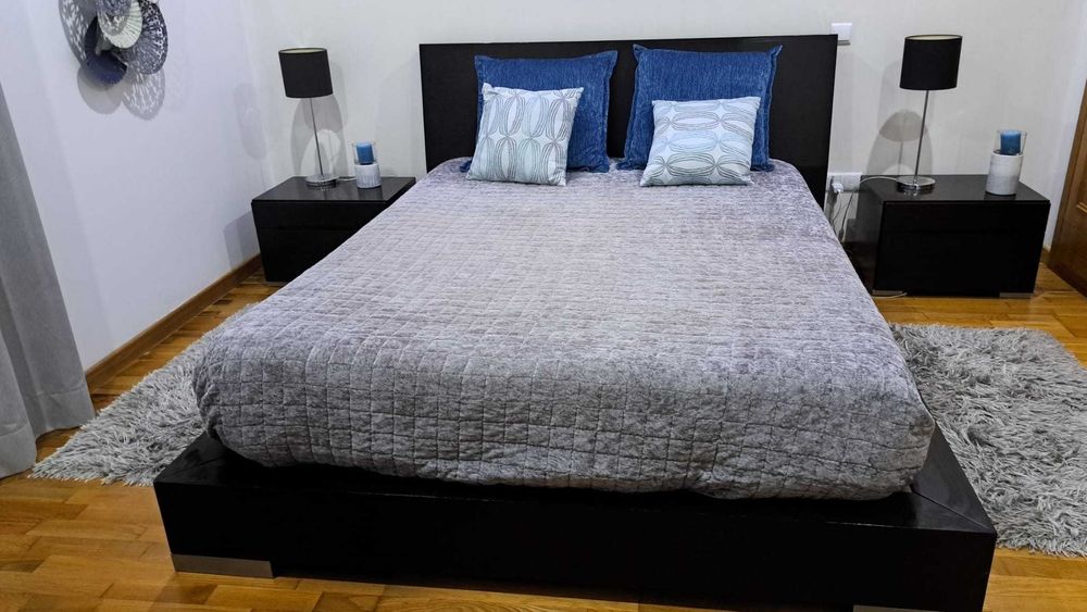 Mobília quarto linha moderna Wengé (bom estado)