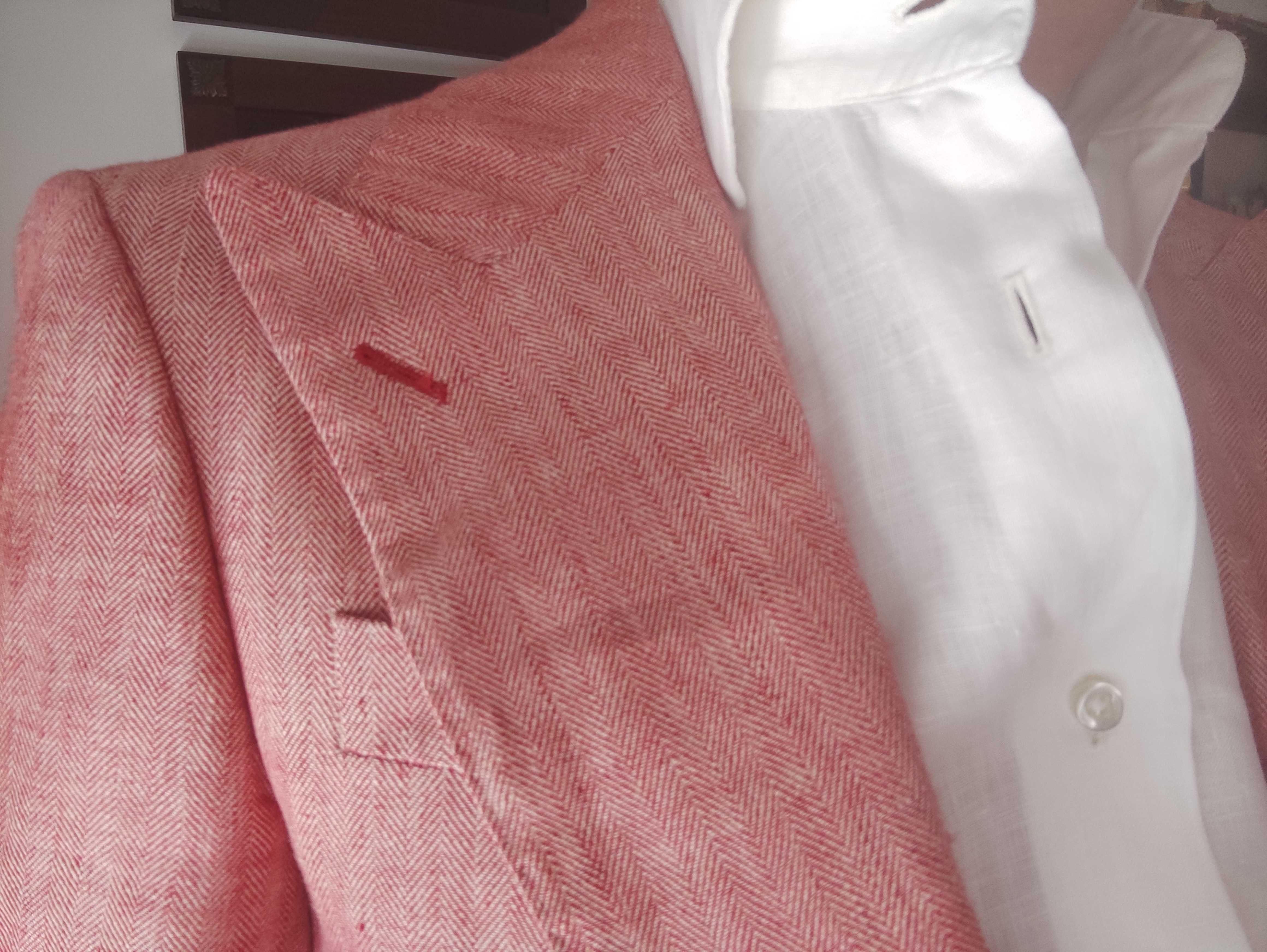 Blazer em linho rosa oficina Mustra - NOVO - Luxo
