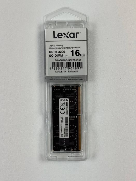 Оперативна пам'ять Lexar High Performance DDR4 SODIMM 16GB 3200Mz CL22