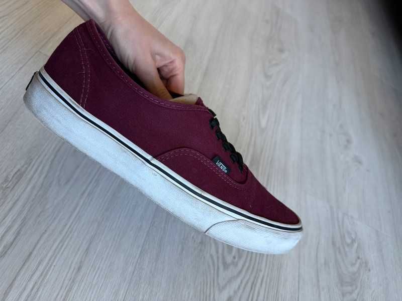 Bordowe Vans Authentic 45 11,5