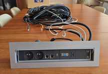FRAME MEDIAPORT | 2 X 230 V | 2 X RJ45 KAT 5E | 2 X HDMI | 1 VGA