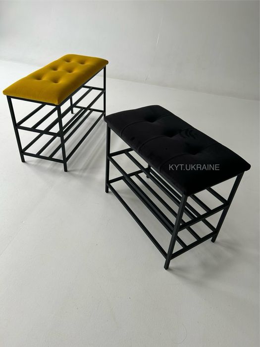Банкетка стиль LOFT, підставка для взуття