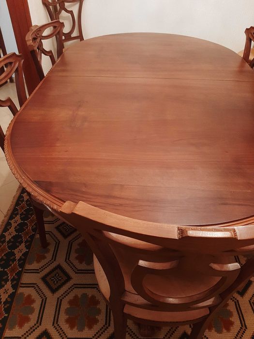 conjunto sala de jantar mesa e movel