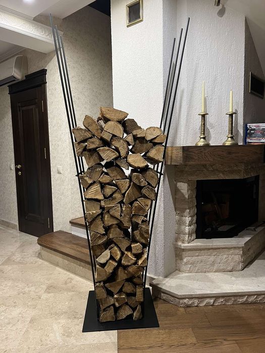 Дровница в стиле лофт, дровница из металла.