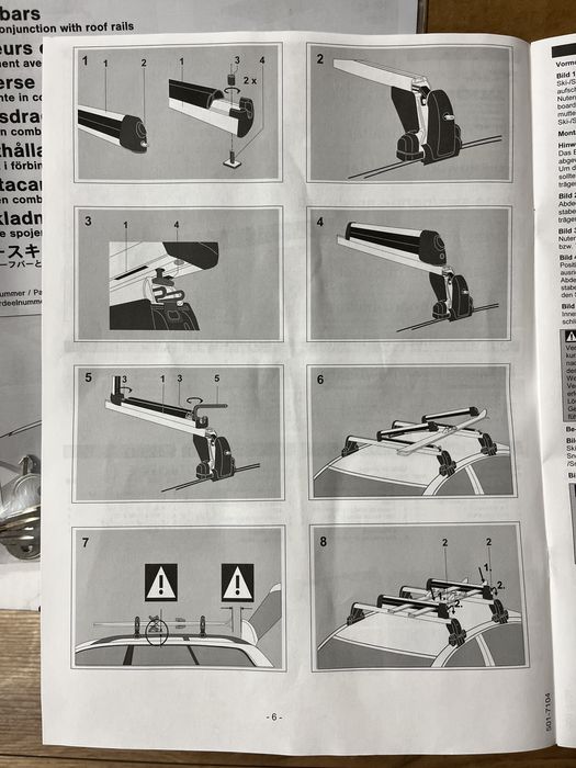 Bagażnik dachowy i uchwyty na narty Audi Q7