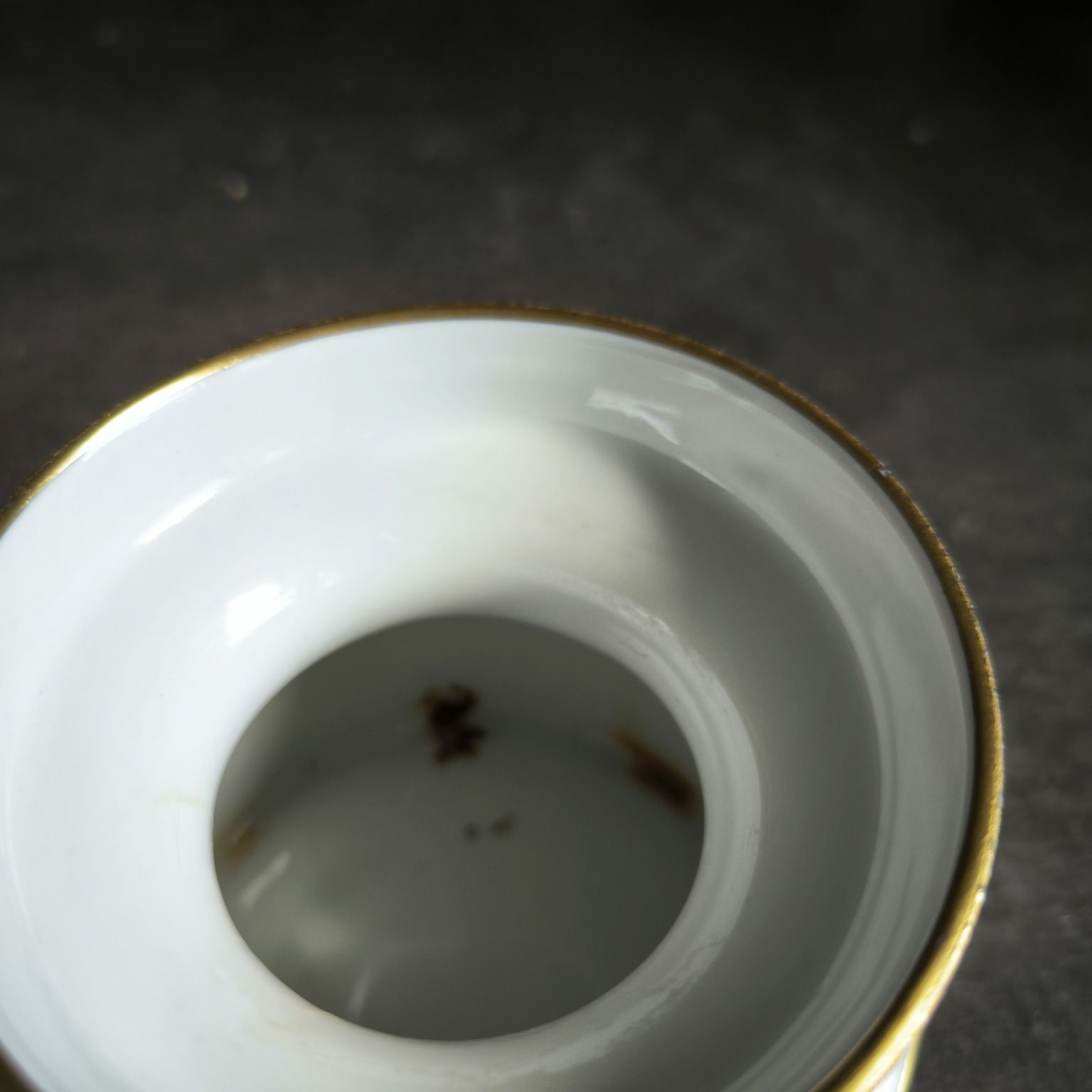 Wazon porcelanowy Unterweissbach Echt Kobalt – lata 60.