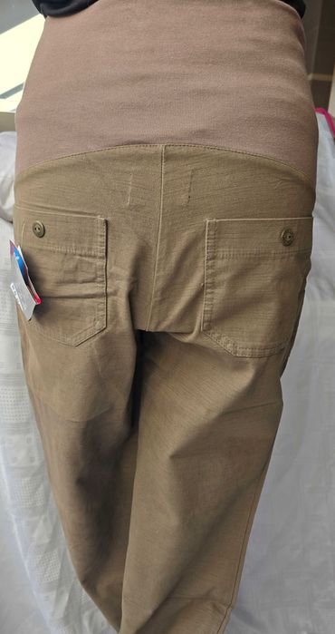 spodnie ciążowe z wysokim pasem S