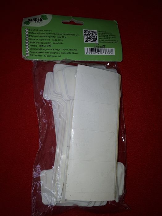 Zestaw, doniczka 10x11 cm, 6x6cm, tabliczki do opisywania 30szt