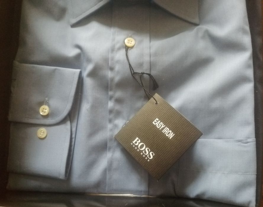 Koszula męska Hugo BOSS nowa okazja r. 41,,niebieska