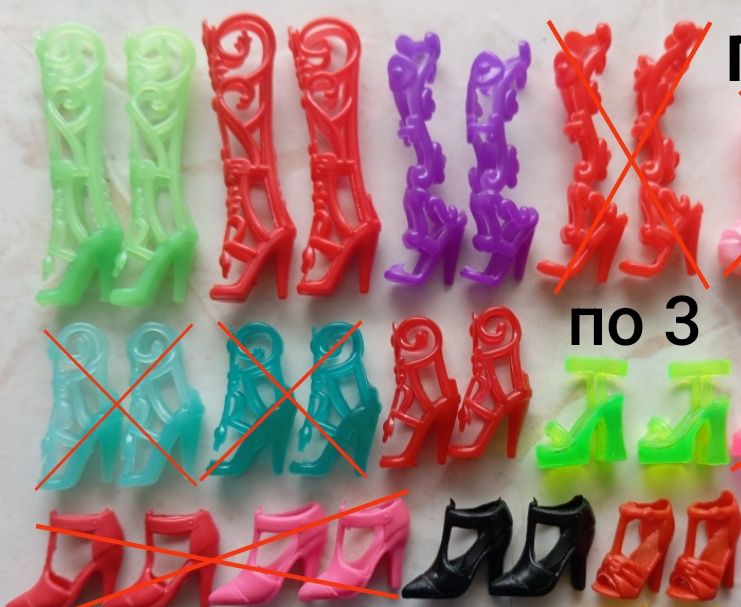 Взуття обувь сапоги для кукол барби