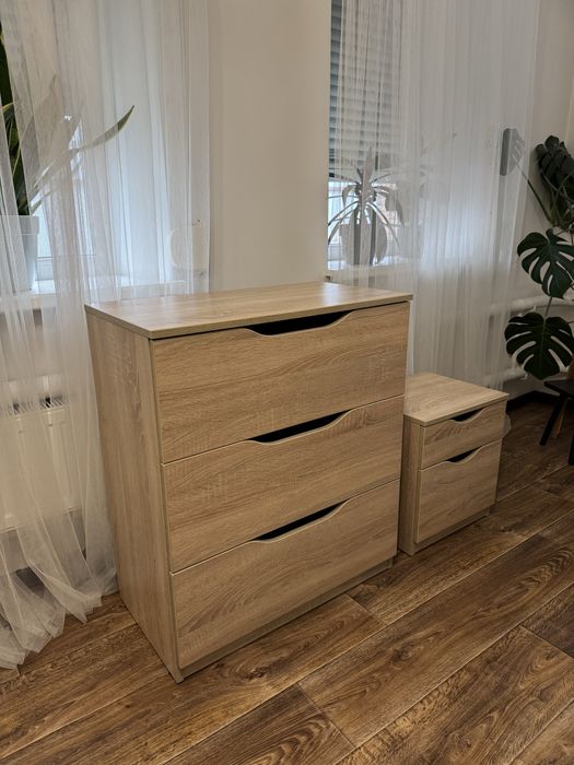 Комод + приліжкова тумба. НОВЕ