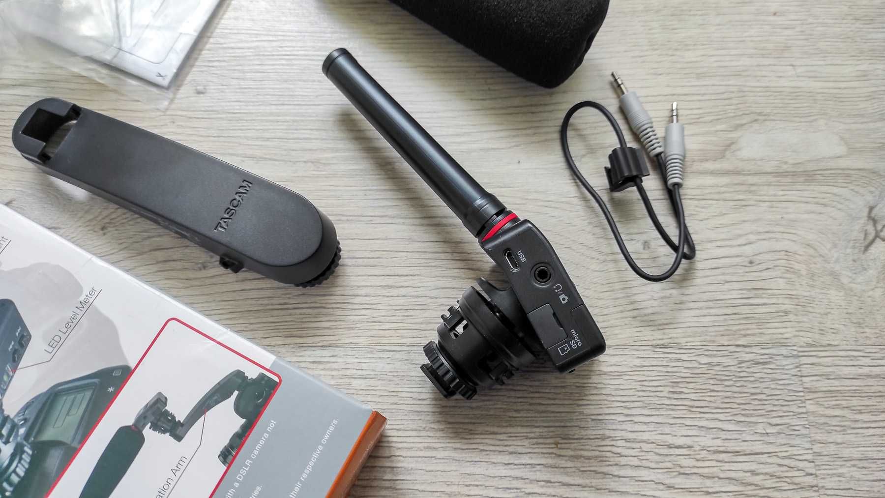 Микрофон пушка Tascam DR-10SG накамерный микрофон рекордер