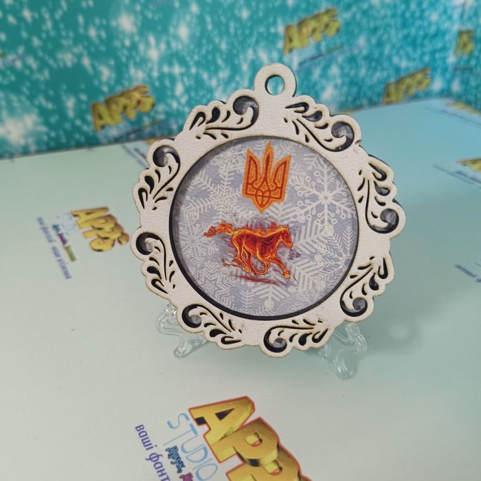 Набір. Новорічна кулька прикраса з Фото