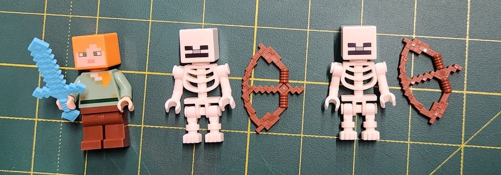 Лего скелети фігурки чоловічки оригінал Minecraft