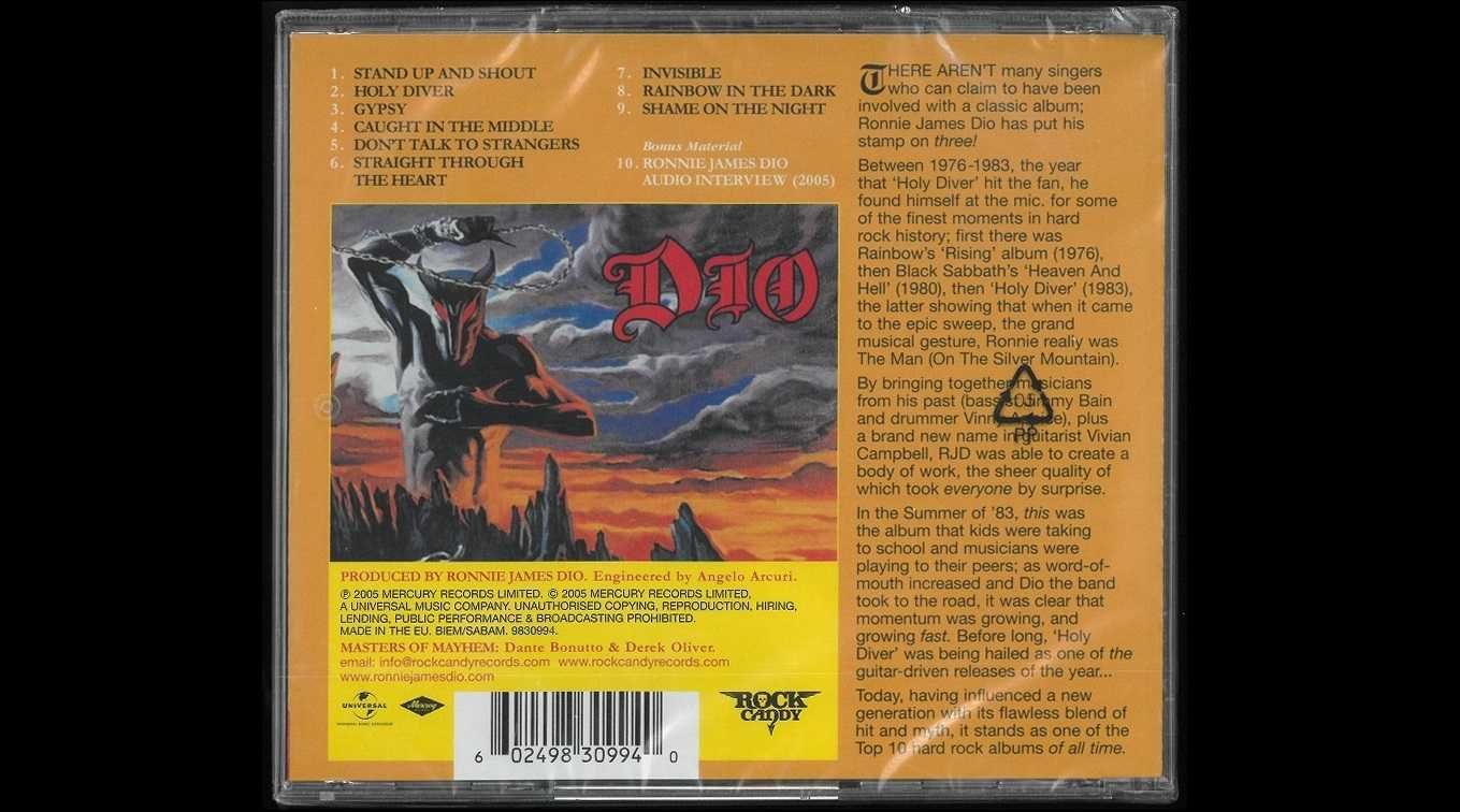 DIO - Holy Diver. Płyta CD. Nowa