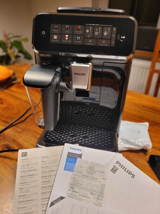 22 m-ce gwarancji, JAK NOWY! PHILIPS LATTE GO EP3341/50 Polecam!