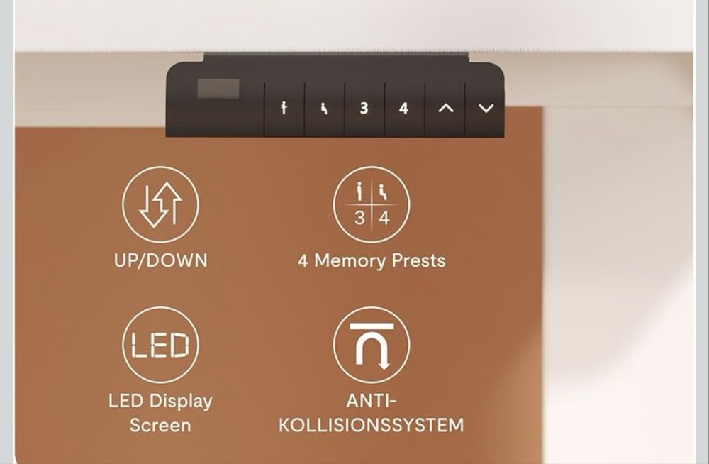 Mesa de secretaria Flexispot Electrica (tampo 160x80)