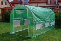 Tunel foliowy 6m² folia z oknami solidny ogrodowy szklarnia folia 3x2