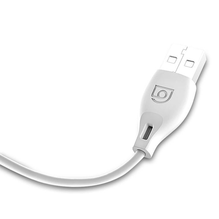 Dudao przewód kabel micro USB 2.4A 1m biały