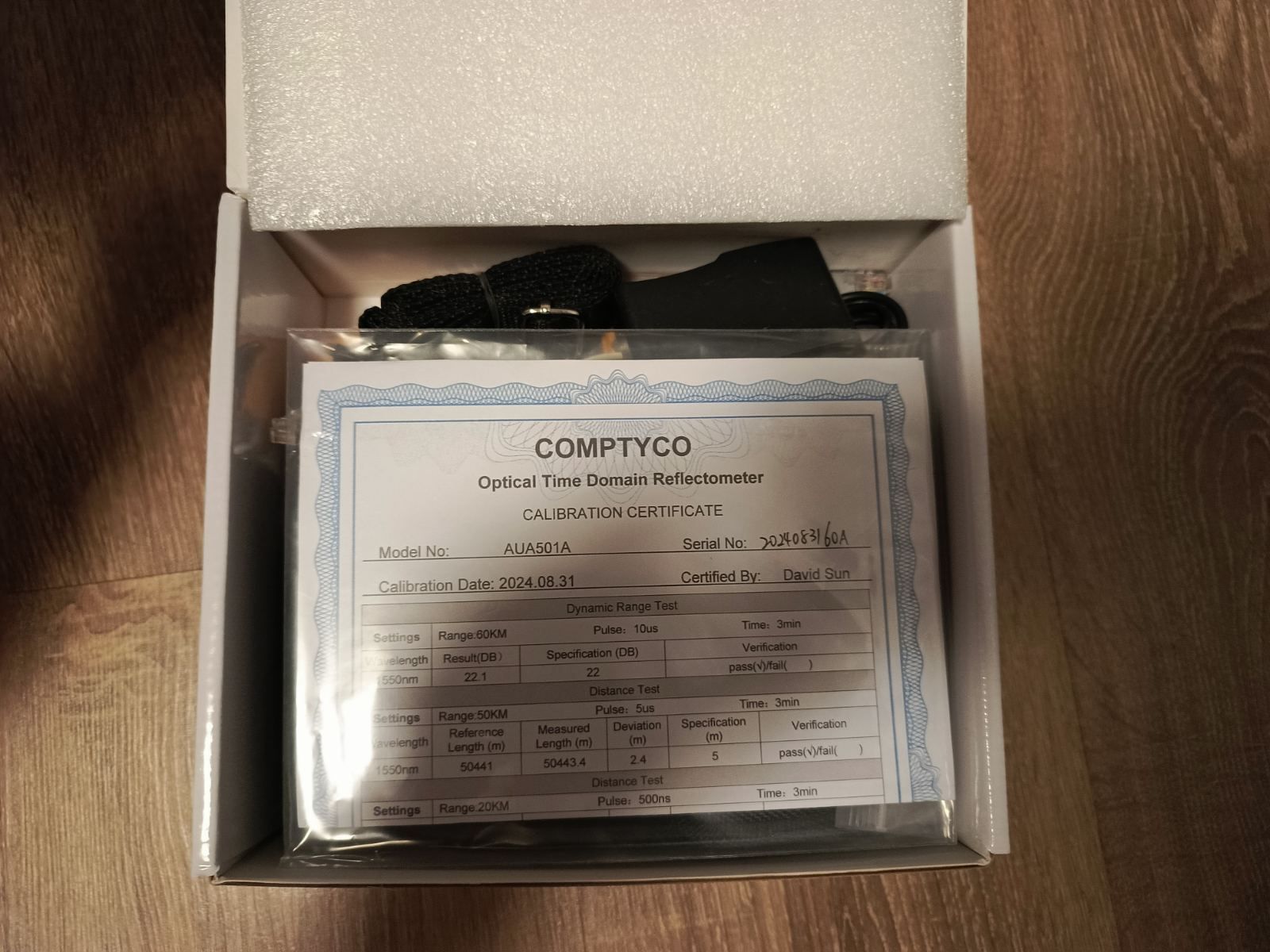 Рефлектометр для оптоволокна