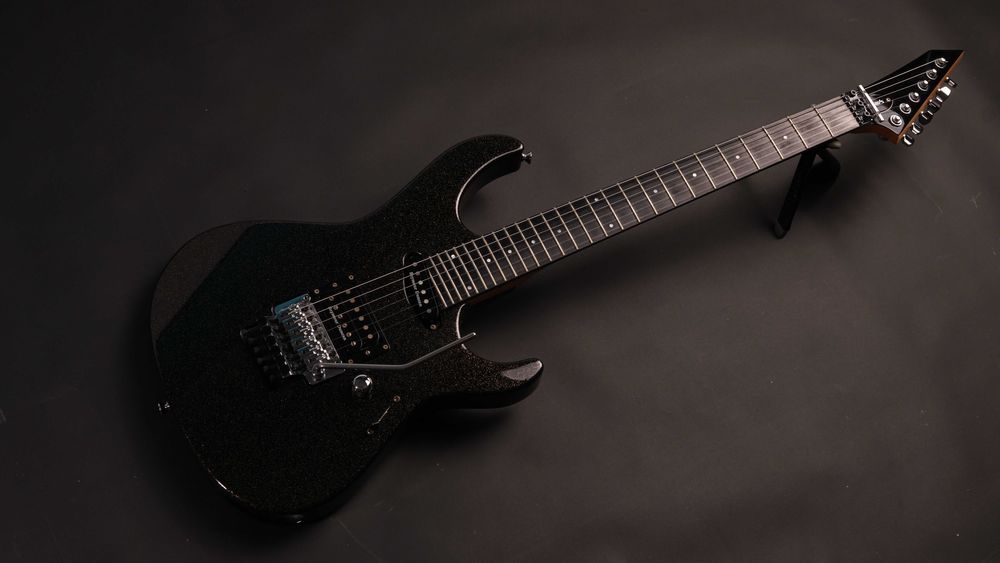 Edwards E-MV-125FR Custom Order – Japan – Black w/ Gold Sparkle
