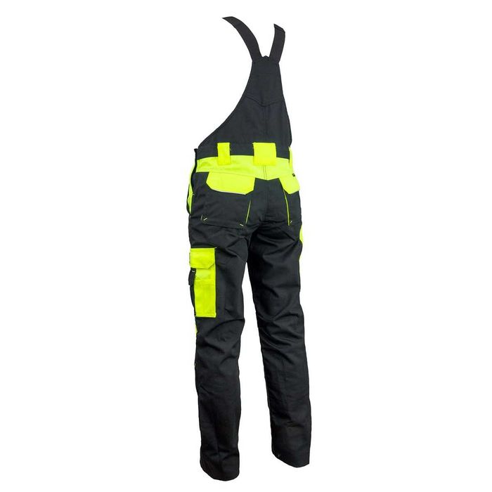 WYTRZYMAŁE Spodnie Ogrodniczki Urgent ODBLASKOWE